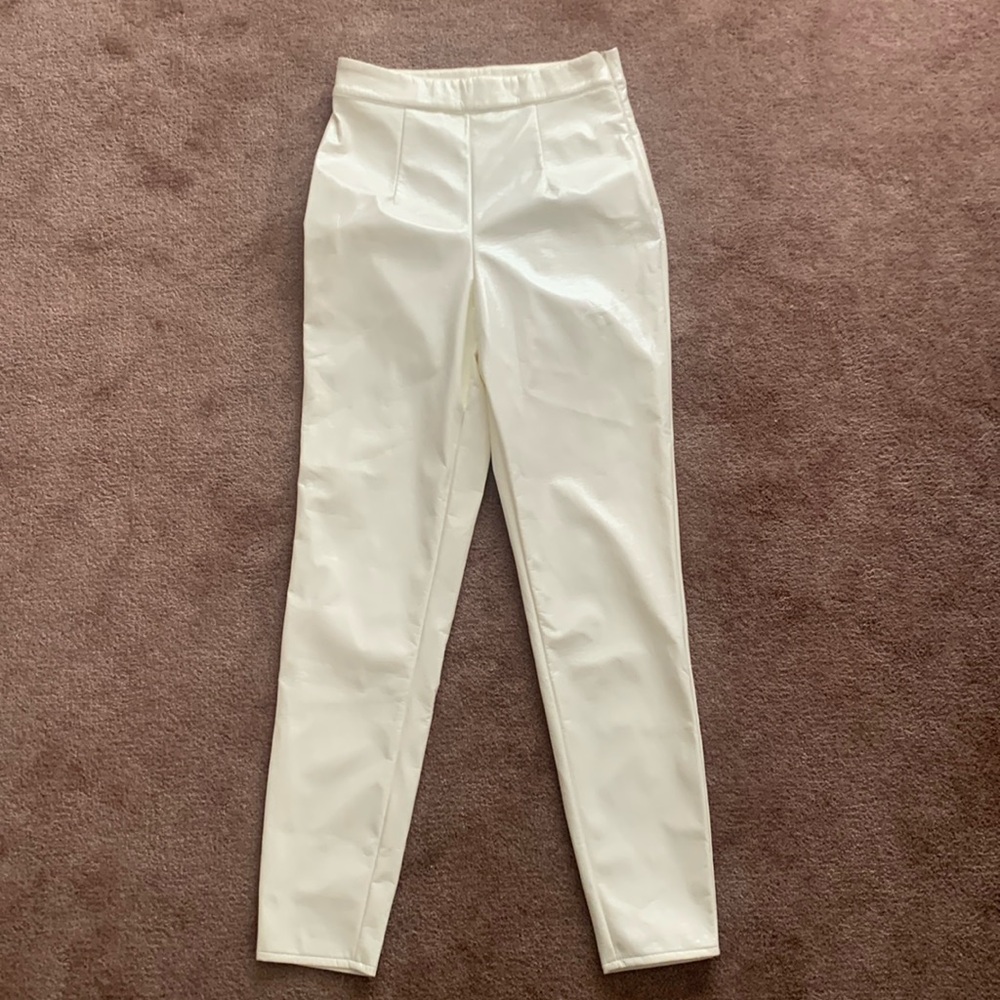 LPA High Waisted Faux Leather Pant